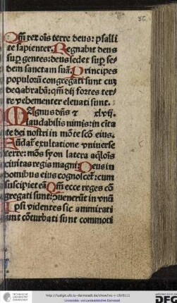Magnus dominus et laudabilis nimis...