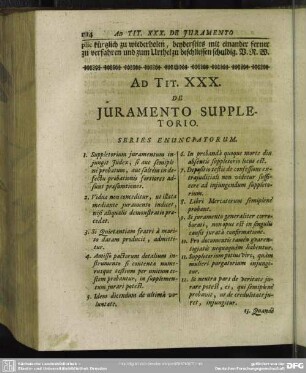 Ad Tit. XXX. De Juramento Suppletorio