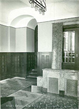 Billing, Hermann; Karlsruhe, Moltkestr.47 / Beethovenstr.; Villa Billing - Innenansicht
