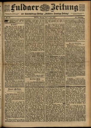 Ausgabe vom Montag, den 03. Juli 1899.