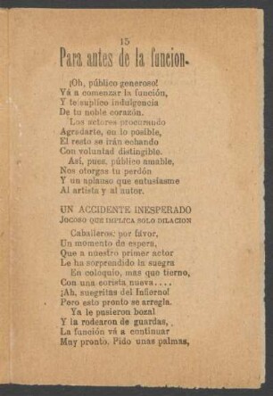 Para antes de la función.