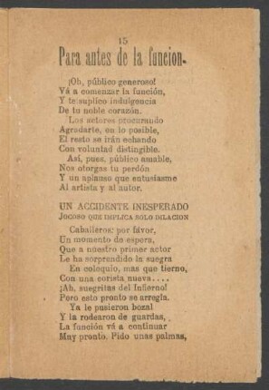 Para antes de la función.