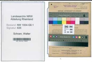 Entnazifizierung Walter Schoen , geb. 23.03.1893 (Werkmeister)