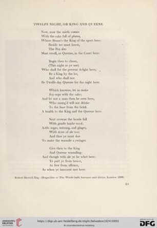 5: Twelfe night, or king and queene