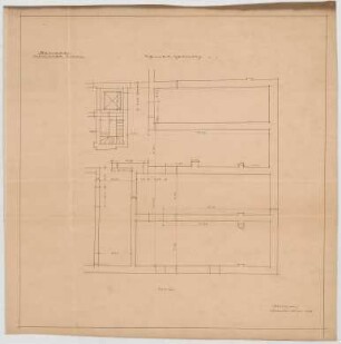 Thiersch, Friedrich von; München; Münchner - Kindl - Keller, Erweiterungsbau - Grundriss Keller