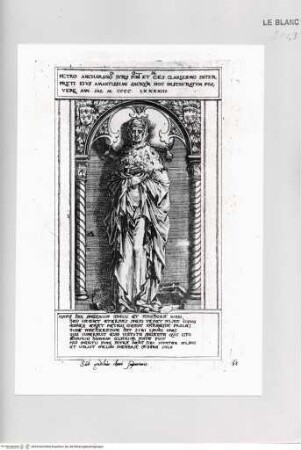 Monumenta clarorum doctrina praecipuè ..., Tafel 68: Grabmal des Pietro Ancarano in Bologna, San Domenico