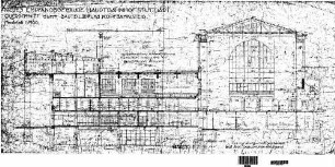 Stuttgart Hbf: Querschnitt durch Bauteil II a und Kopfbahnsteig Empfangsgeb.