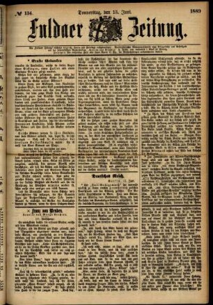 Ausgabe vom Donnerstag, den 13. Juni 1889.