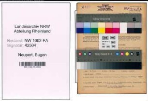 Entnazifizierung Eugen Neupert, geb. 08.04.1901 (Metzger)