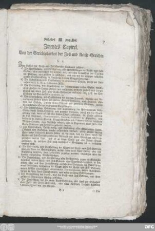 Zweytes Capitel. Von der Gerichtsbarkeit der Zoll- und Accise-Gerichte.