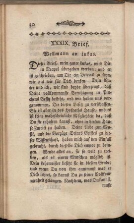 XXXIX. Brief. Wellmann an Lukas