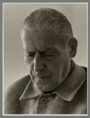 Paul Dessau : Portrait des Komponisten Paul Dessau in seinem Heim