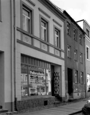 Kamenz, Bautzner Straße 24. Wohnhaus mit Laden (1844). Straßenansicht
