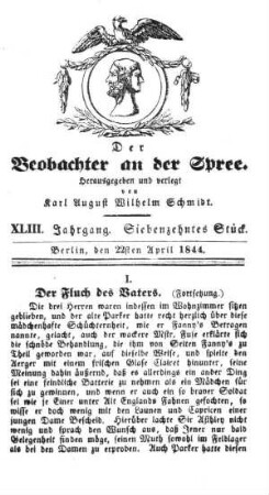 17. Stueck, 22. April 1844