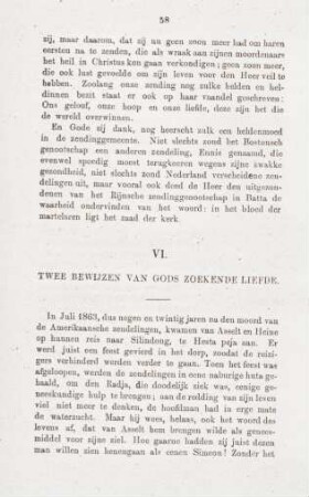 VI. Twee bewijzen van Gods zoekende liefde