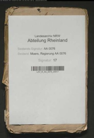 Der Drost im Fürstentum Moers