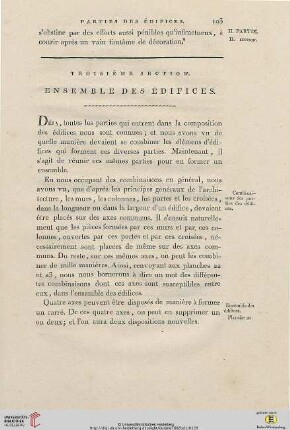 Troisième Section: Ensemble des édifices