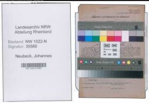 Entnazifizierung Johannes Neubeck , geb. 06.01.1909 (Wirtschaftspruefer)