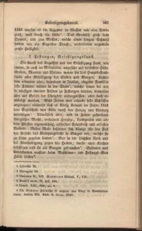 7. Festungen, Befestigungskunst.