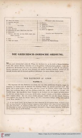 Die Griechisch-Dorische Ordnung
