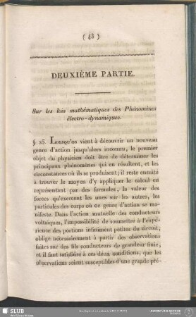 Deuxième Partie