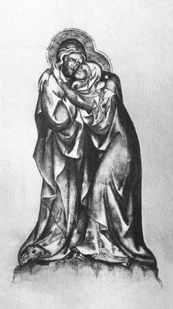 Passionale der Äbtissin Kundigunde — Christus nimmt Abschied von seiner Mutter, Folio 16