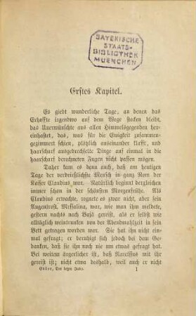 Der letzte Jude : Roman von Karl Erdm. Edler