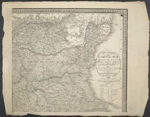 Carte Générale De La Turquie D'Europe A La Droite Du Danube Ou Des Beglerbegliks De Roumili, Bosna, Moree Et Pays Limitrophes : dressée d'après les meilleures Observations Astronomiques, jtinéraires, Cartes particulieres, et Reconnaissances existentes jusqu'a ce jour