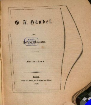 G. F. Händel, 2