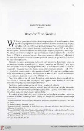 71: Wokół willi w Olesinie : =