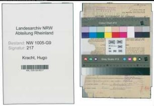 Entnazifizierung Hugo Kracht , geb. 02.10.1897 (Kfm. Angestellter)