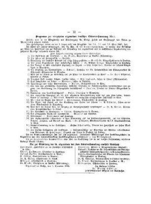 Programm zur vierzehnten allgemeinen deutschen Lehrerversammlung 1863