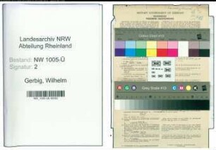 Entnazifizierung Wilhelm Gerbig , geb. 27.03.1905 (Angestellter)