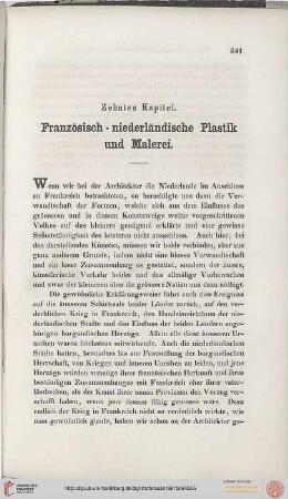 X. Französich-niederländische Plastik und Malerei