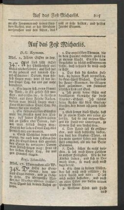 Auf das Fest Michaelis