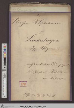 Landesbergen: Visitationsakten
