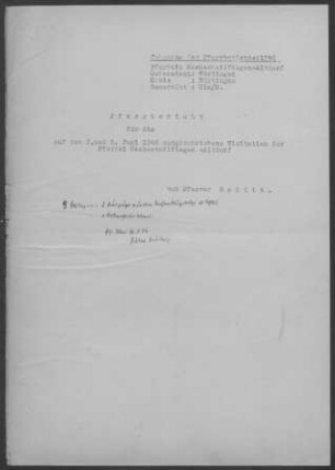 Neckartailfingen-Altdorf: Pfarrbericht 1946