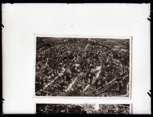 Fliegeraufnahme der Stadt