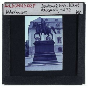 Weimar, Donndorf, Karl-August-Denkmal
