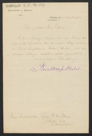 Brief an Friedrich Wilhelm Jähns : 02.12.1879