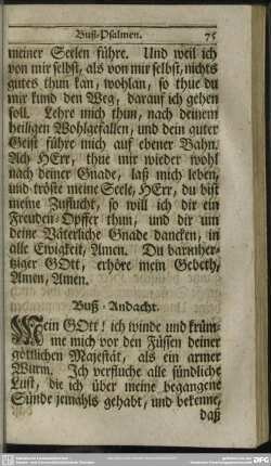 Buß-Andacht