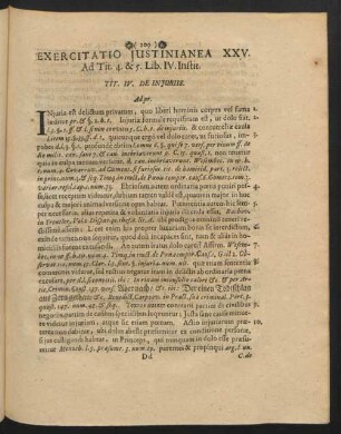 Exercitatio Iustinianea XXV. Ad Tit. 4. & 5. Lib. IV. Instit.
