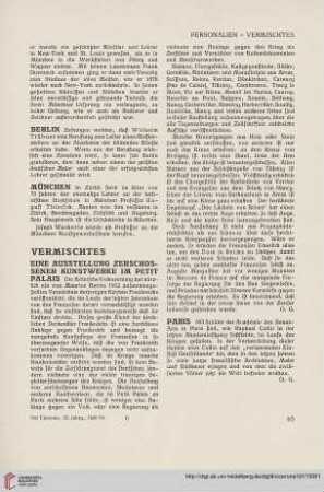 Vermischtes