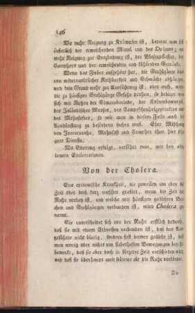 Von der Cholera