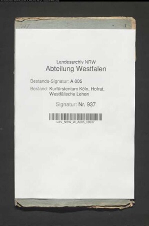 Belehnung des Anton Henrich Bertram mit dem Gut zu Holthausen vor Geseke