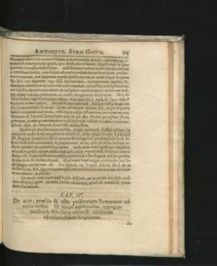 Cap. IV. De acie, praeliis & astu priscorum Sveonum adversus hostem.