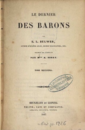 Le dernier des barons, 2