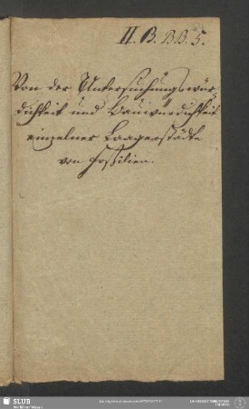 Von der Untersuchungswürdichkeit und Bauwürdichkeit einzelner Lagerstätten von Foßilien