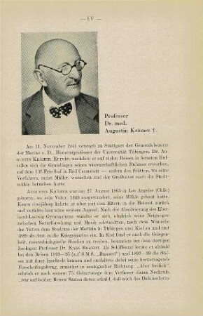 Professor Dr. med. Augustin Krämer ✝