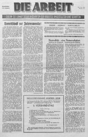 Nummer 14/ 1: Dezember/ Januar 1952/ 1953